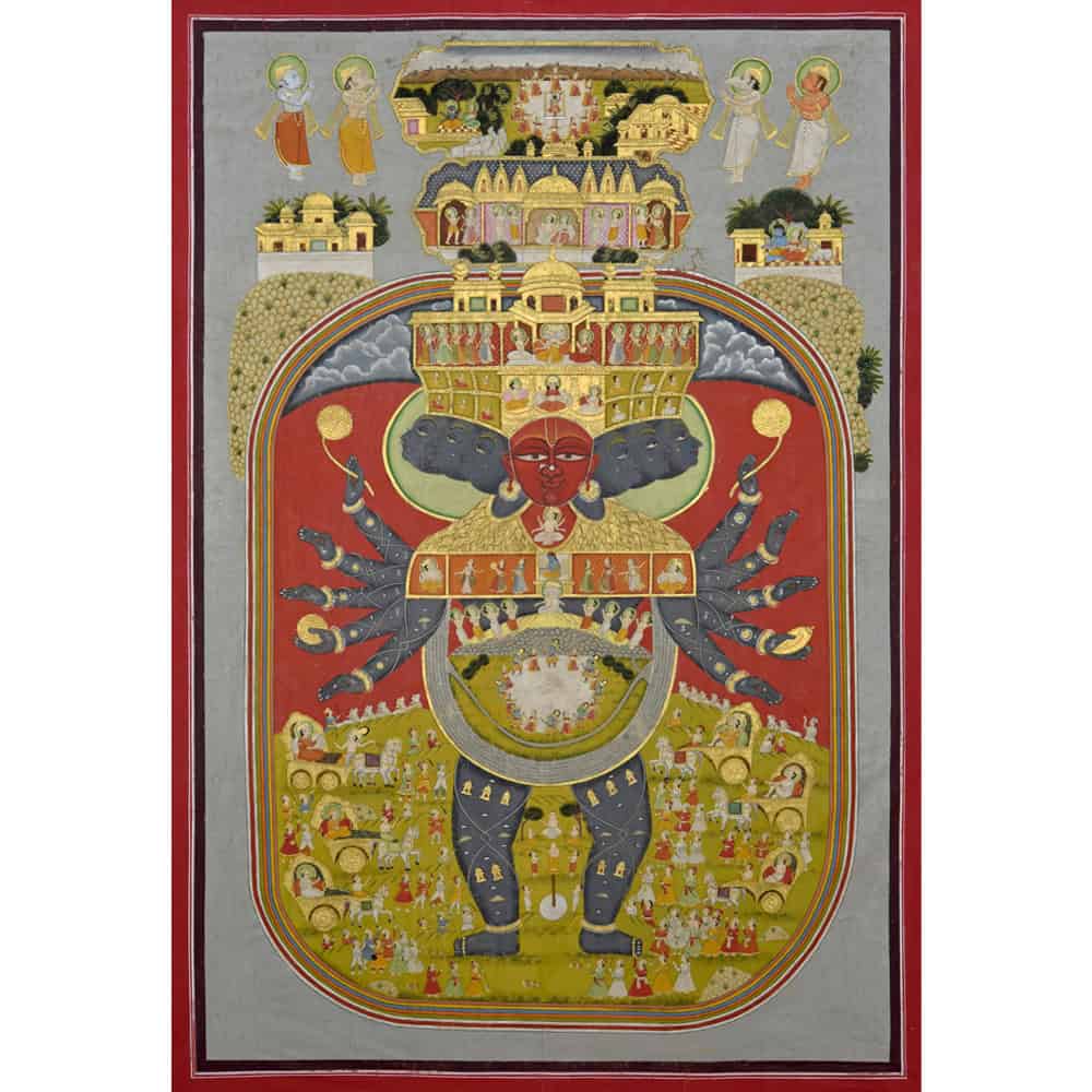 Explore the Magnificence of Vishnu Virat Swaroop II Pichwai