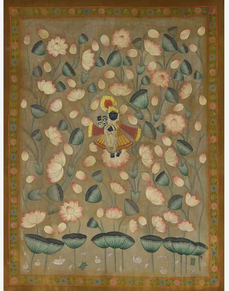 Antique finish Kamal Talai Pichwai Paintings