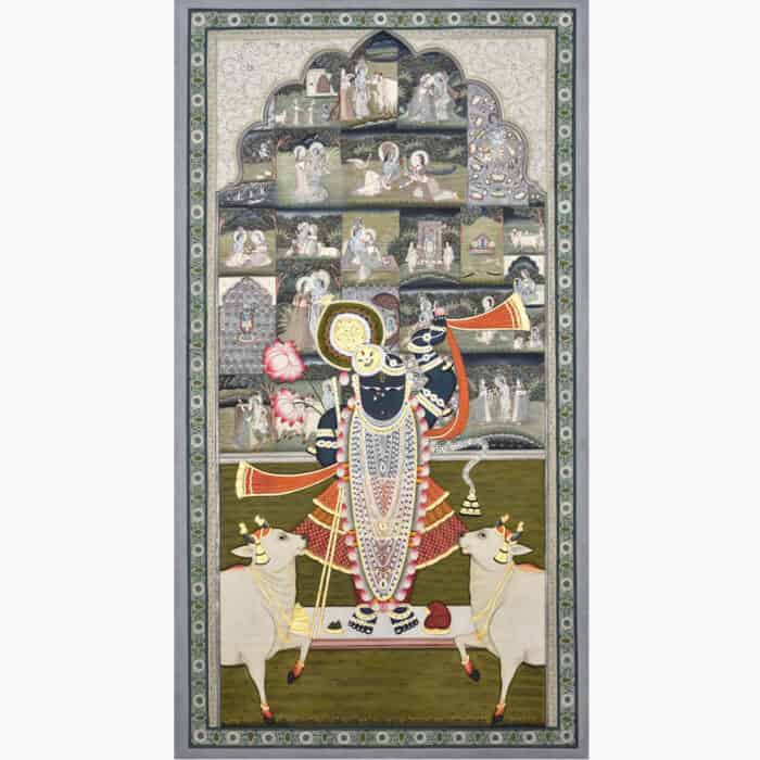 Divine Nathdwara Darshan Scene of Shrinathji