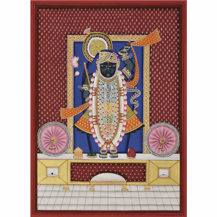 Miniature Shrinath Ji Swaroop - 4 Pichwai Art
