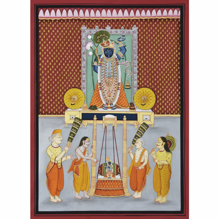 Miniature Shrinath Ji Swaroop – 14 Pichwai Art
