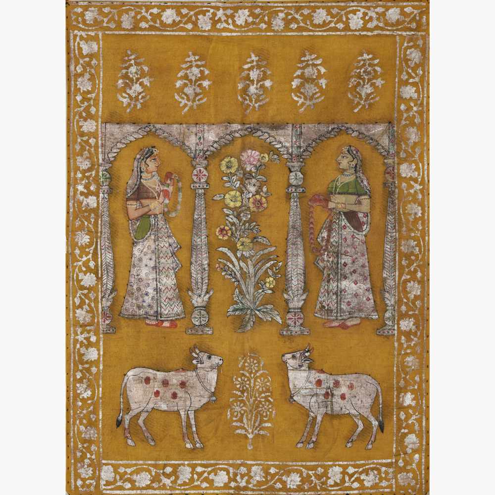 Golden Reverence - Sakhi expressing devotion in gold