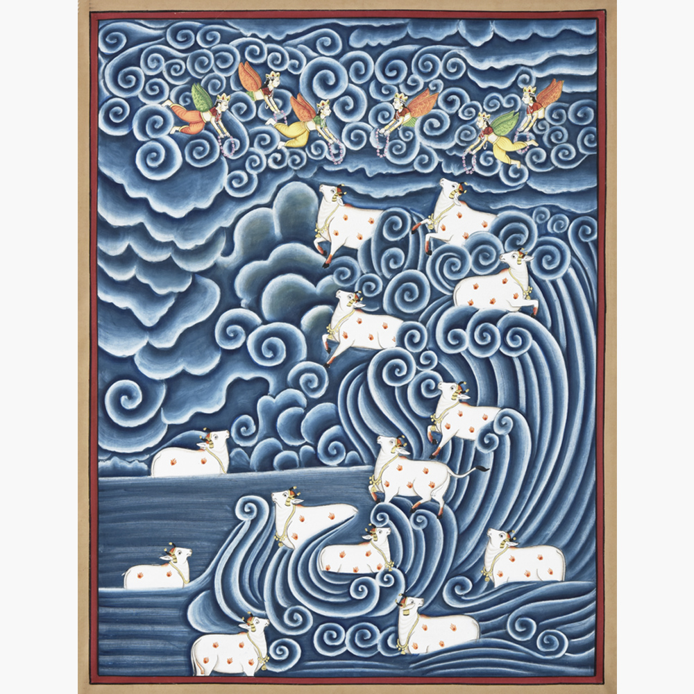 Cows of the Celestial Sea - 1 - peaceful celestial art