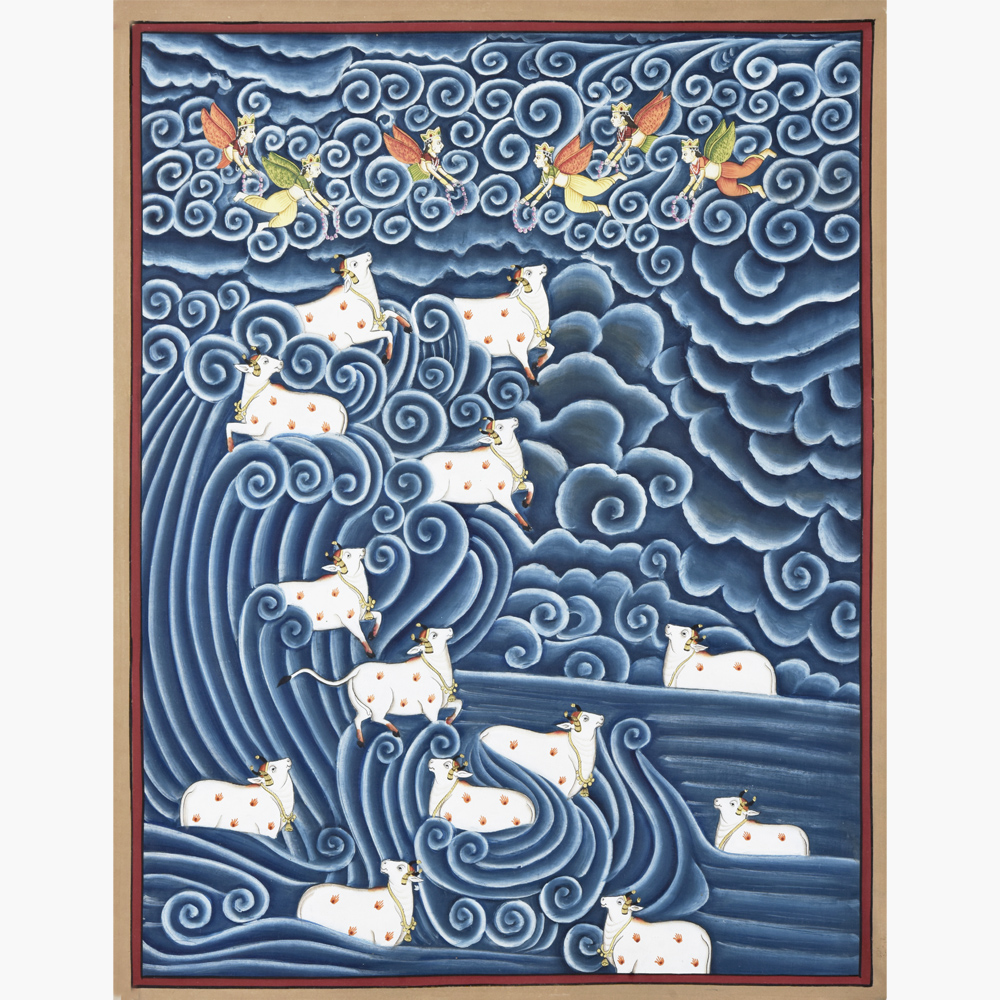 Cows of the Celestial Sea - 2 - mystical cows artwork