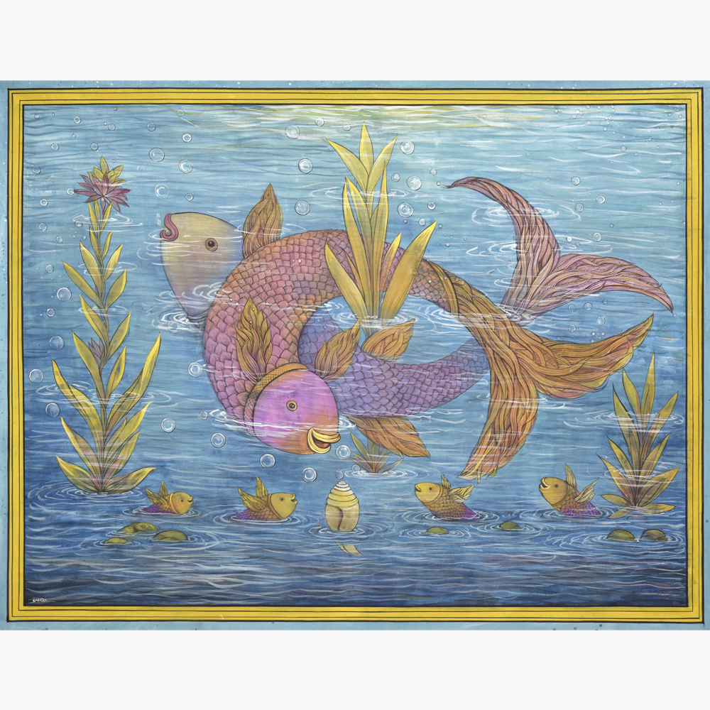 Guardians of the Sacred Waters - aquatic fish scene