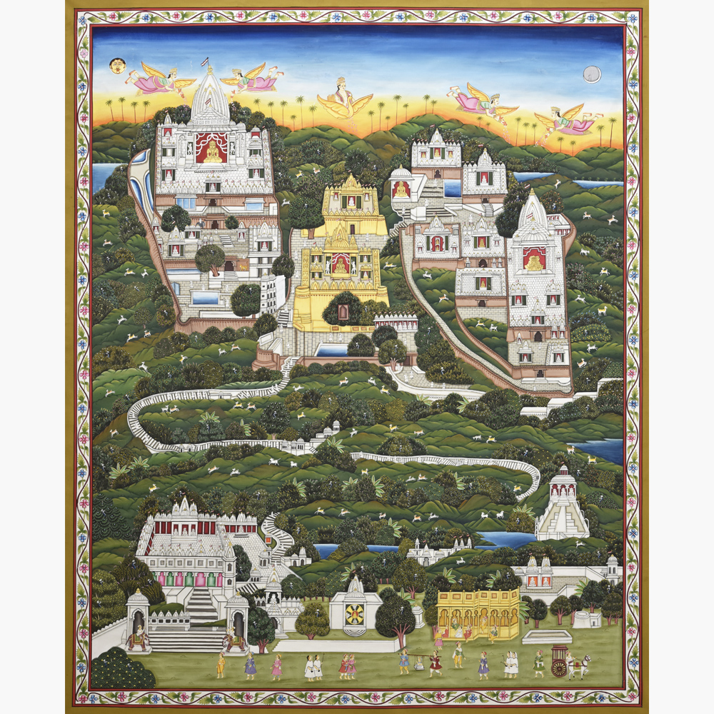 Palitana Path - 2 - sacred pathway Pichwai artwork