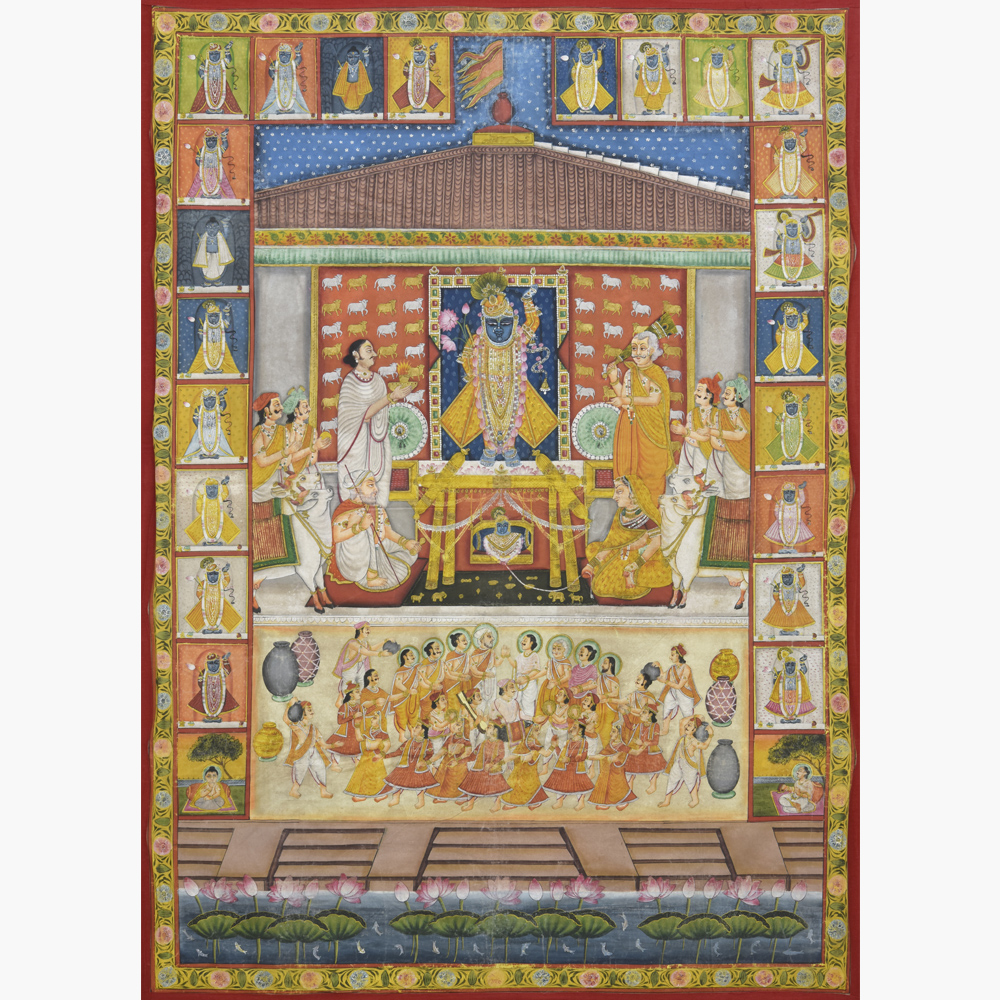 Janmashtami Utsav Pichwai - festive celebration artwork