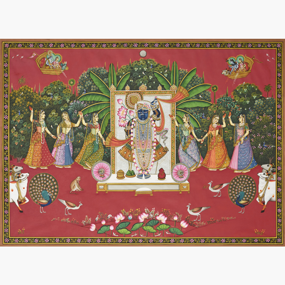 Sharad Purnima Raas Pichwai - divine Raas artwork