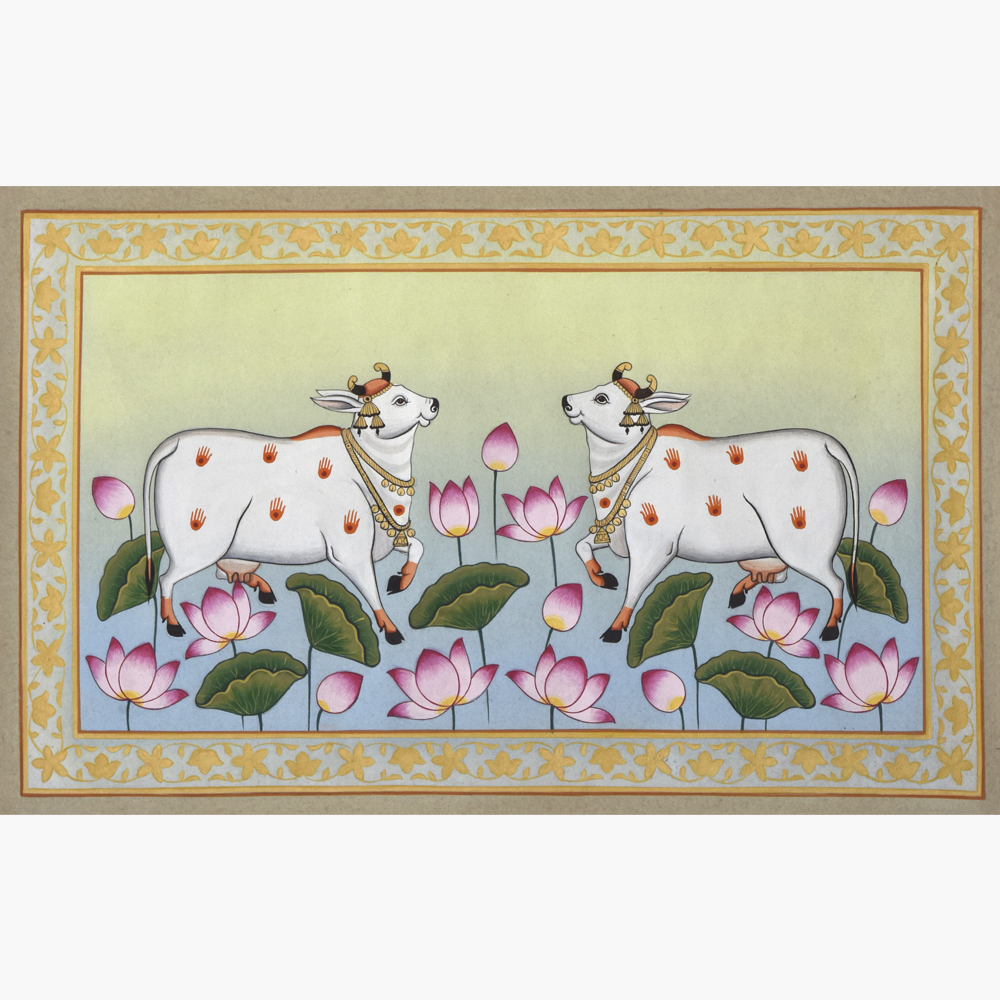 Yamuna Kamadhenu Pichwai – Divine Grace Art