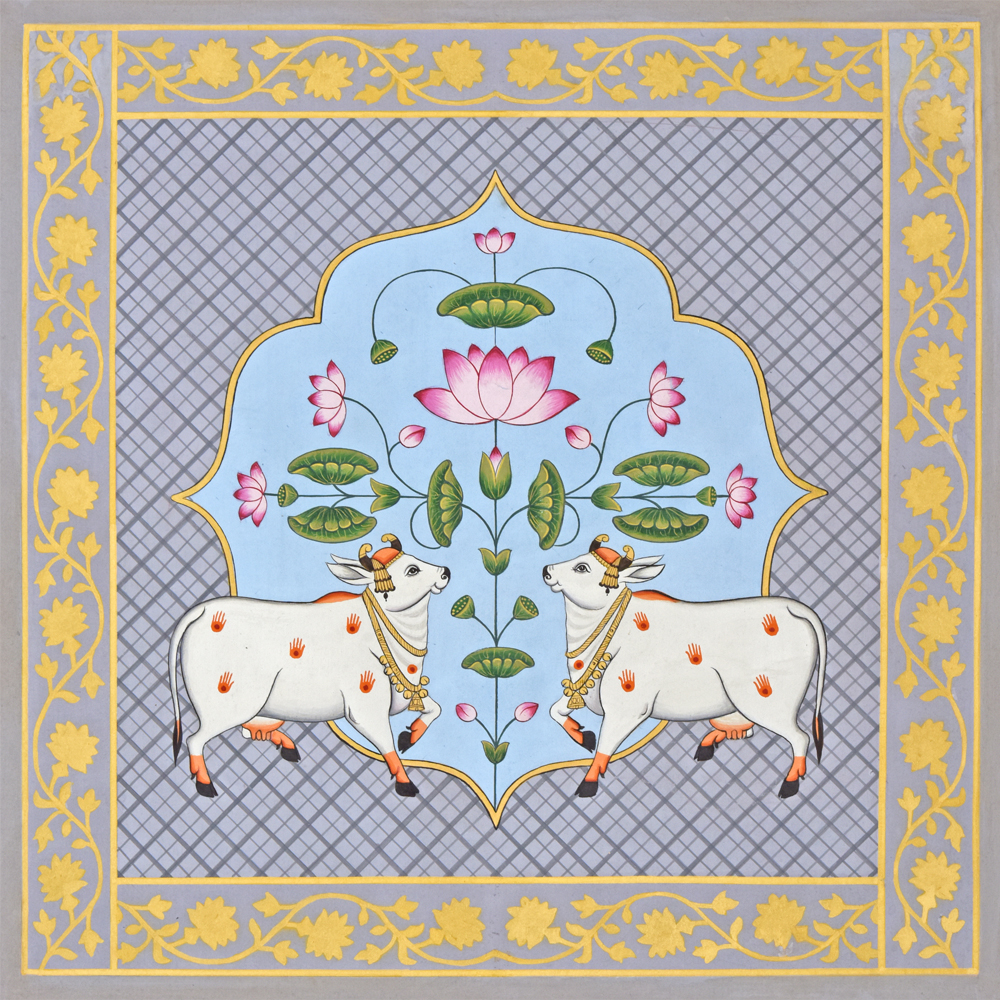 Divine Surabhi Pichwai – Sacred Grace Art