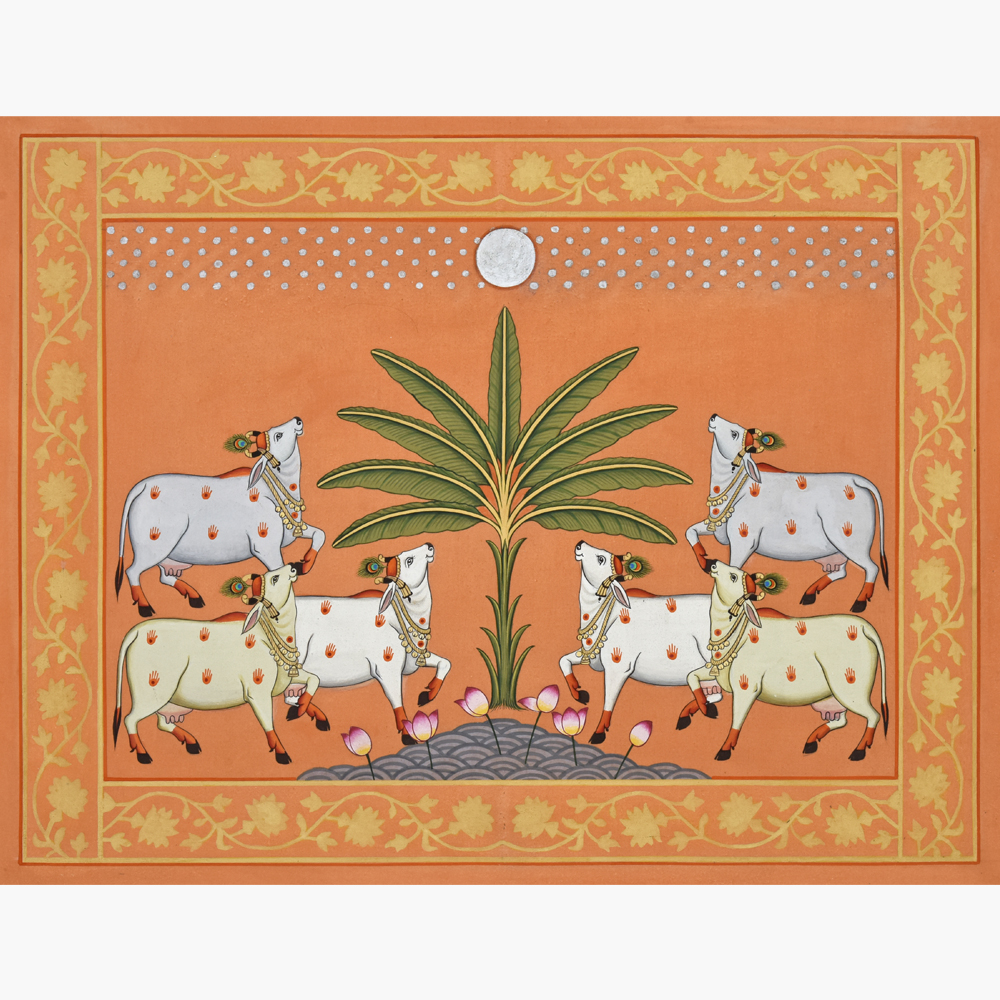 Kamadhenu Mandala Pichwai – Eternal Divine Grace