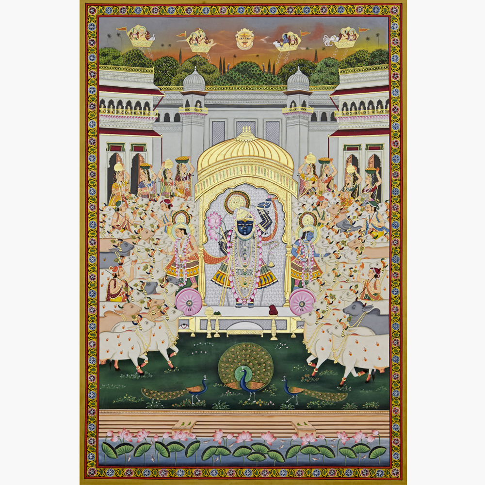 Shrinathji Haveli Pichwai II – Sacred Darshan