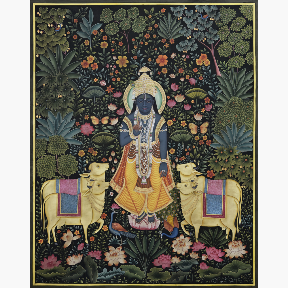 Van Gopal Pichwai – Divine Nature Harmony